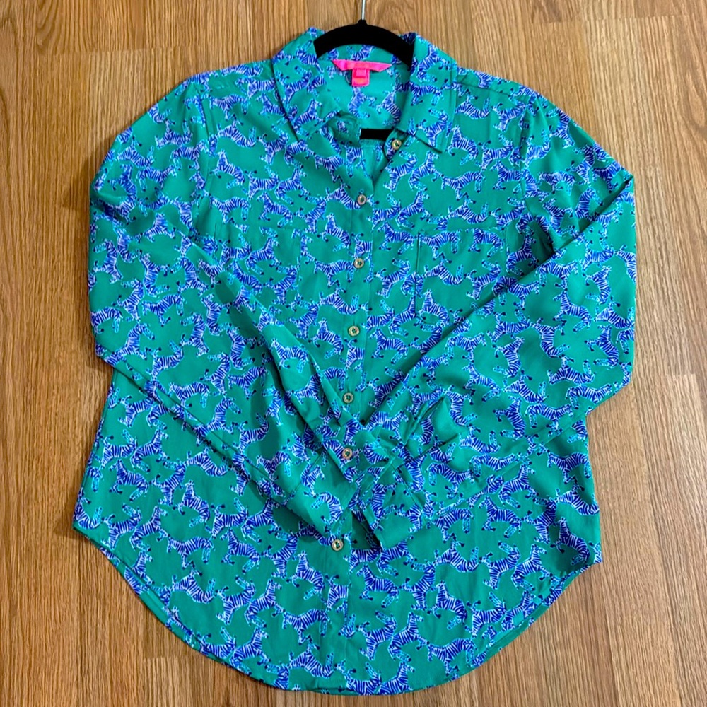 Lilly Pulitzer Lileeze button down blouse
